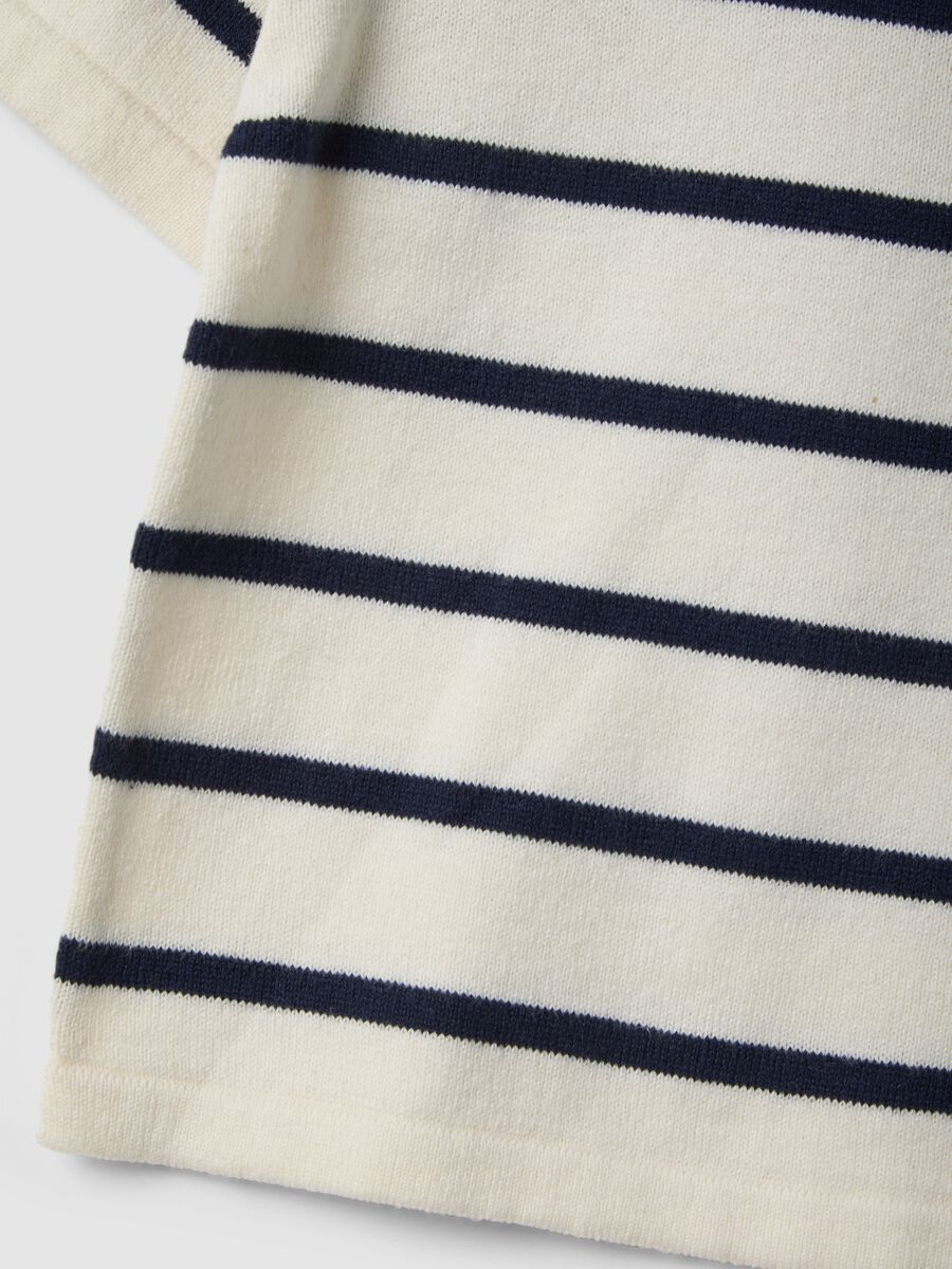 Children's regular fit multicoloured striped pure cotton t-shirt_3