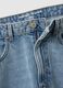 Pure Cotton Denim Blue Carrot Fit Jeans_5