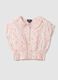 Girls' slim fit multicolour pure cotton blouse with flowers_0