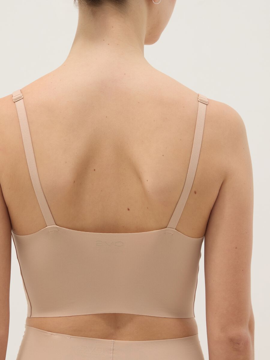 Beige bra without padding with adjustable straps_2