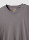 Grey regular fit pure cotton t-shirt_5
