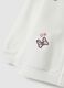 Girls' white hooded sweatshirt in regular fit cotton blend_3