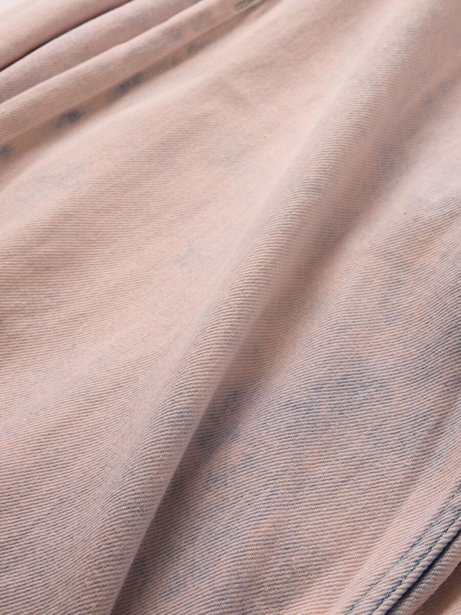 Pink denim trousers with regular fit_7