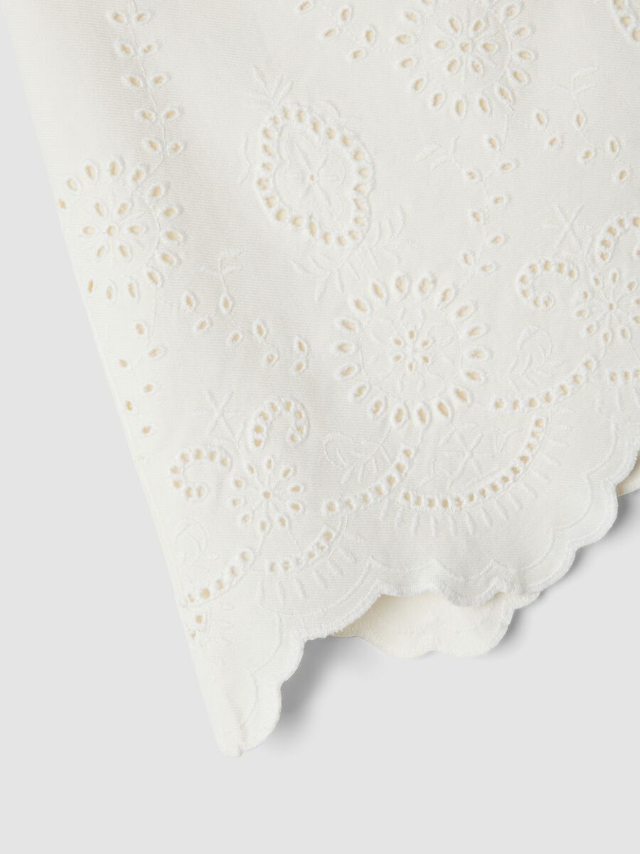 White organic cotton broderie anglaise mini skirt_6
