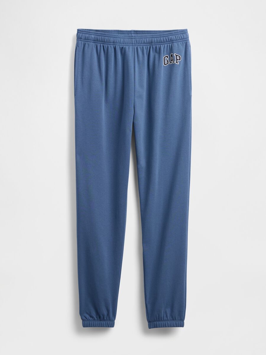 Cotton Blend Joggers with Logo_3