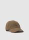 Brown cap with adjustable visor_0