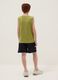 Green and blue pure cotton set with vest top and shorts_1