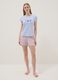 Multicolour pure cotton short pyjamas, regular fit, with prints_0