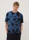 Blue short-sleeve pure cotton T-shirt_2