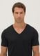 Black Supima cotton V-neck T-shirt, regular fit_1