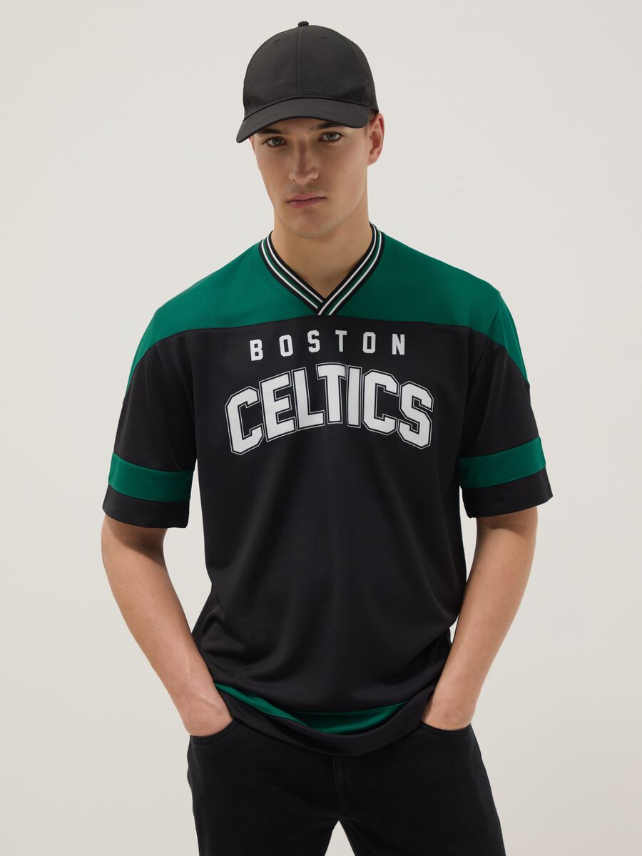 Multicolour pure cotton regular fit T-shirt Boston Celtics_1
