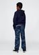 Multicolour cotton blend slim fit camouflage trousers_1