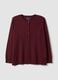 Red viscose-blend cardigan with buttons, regular fit_0