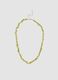 Green Glass Bead Necklace with Gold Clasp_0