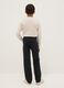 Black cotton blend regular fit jeans for boys_1