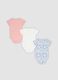3-pack of multicolour pure cotton bodysuits for baby girl_1