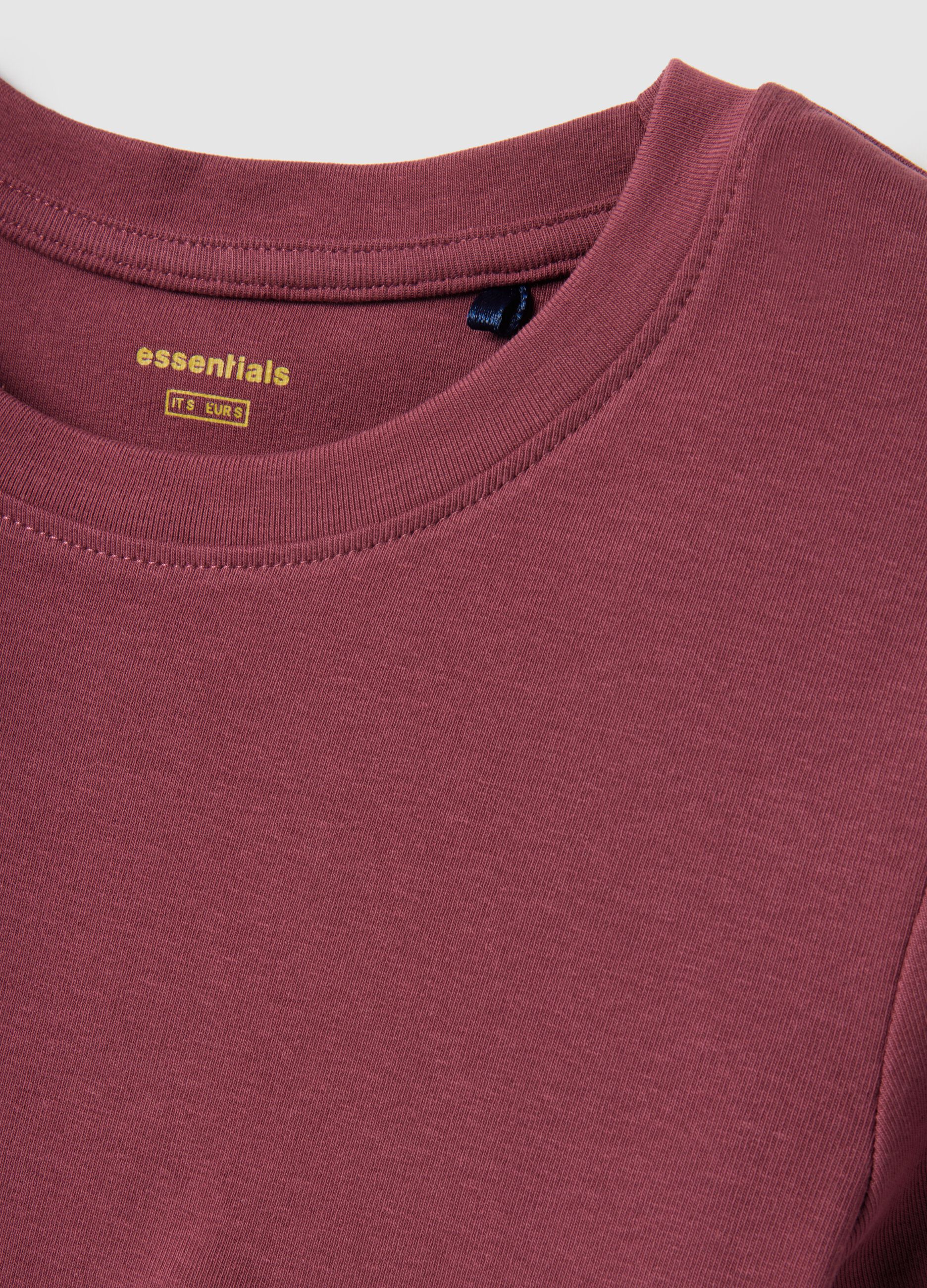 Red Stretch Cotton Slim Fit T-Shirt