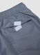 Grey Swim Boxer Shorts with One Piece Print_5