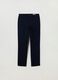 Stretch cotton slim fit trousers_1