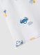 White organic cotton boys&rsquo; T-shirt with car print_3