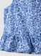 Blue pure cotton set with top and trousers_2