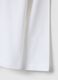 Girls' white pure cotton T-shirt, regular fit_3