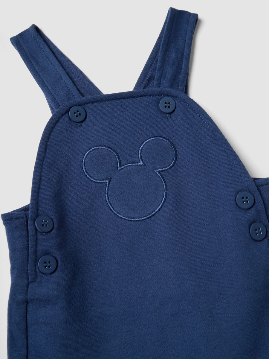 Completo in puro cotone multicolor da neonato con Topolino_3