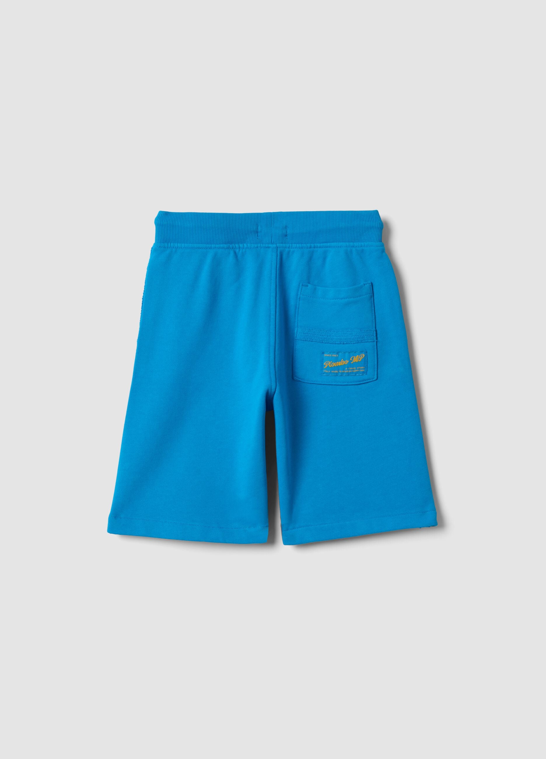 Children's pure cotton blue baggy shorts