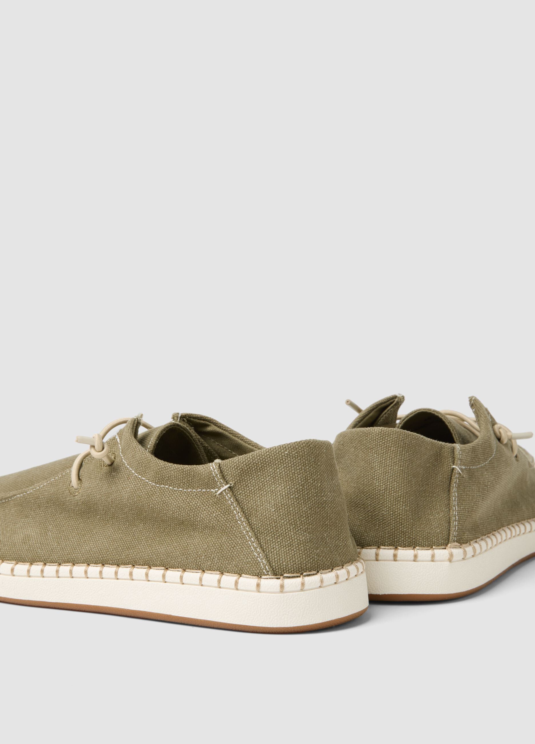 Green casual shoes