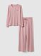 Pink striped pyjamas in pure cotton regular fit_4