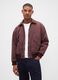 Brown jacket in pure cotton_0