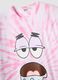 Multicolour pure cotton tie-dye regular fit T-shirt with Patrick Star_5