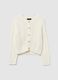 Cotton cardigan with cable-knit weave_4
