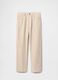 Wide Beige Linen Trousers_5