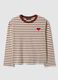 Multicolour Striped Pure Cotton Relaxed Fit Jumper with Heart_4