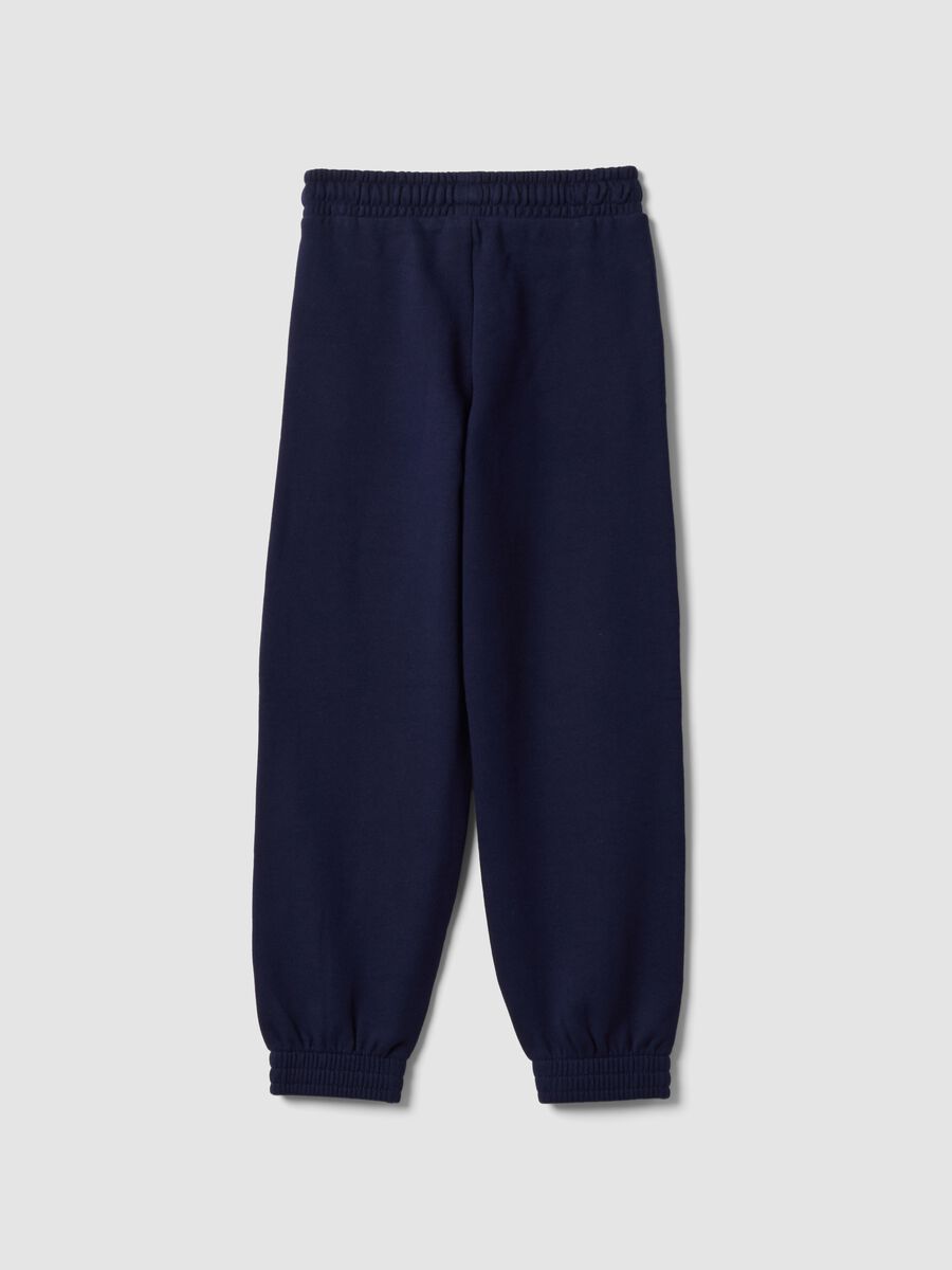 Blue organic cotton joggers_1