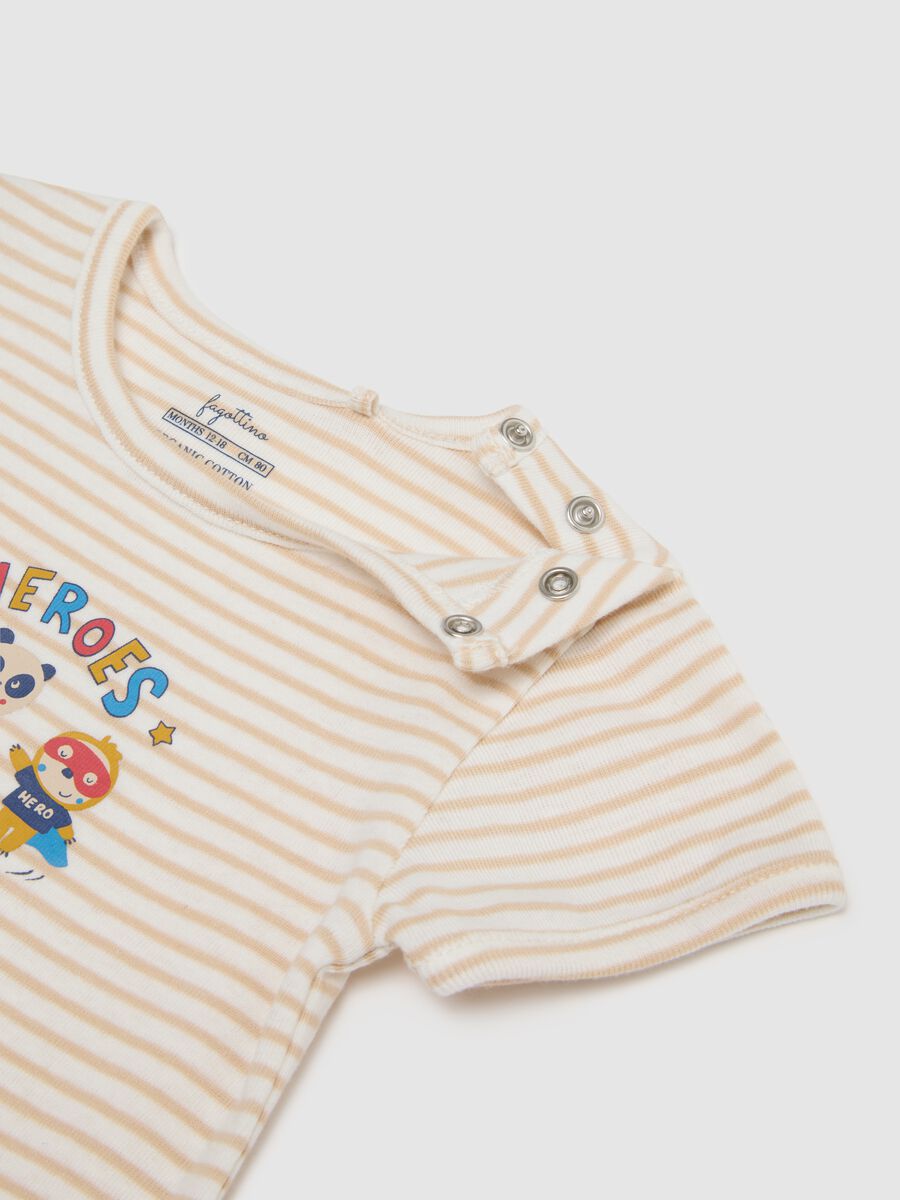 Multicolour pure cotton superhero baby bodysuit twin pack_2