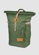 Green roll-top backpack with pockets_4