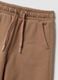 Pantaloni culotte marroni in puro cotone organico per bambina_2