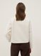 Short white jacket with jewel buttons, regular fit_3