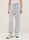 Grey Cotton Blend Jogger Trousers Regular Fit_1