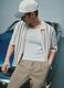 Multicolour striped pure cotton polo with bowling collar, regular fit_0