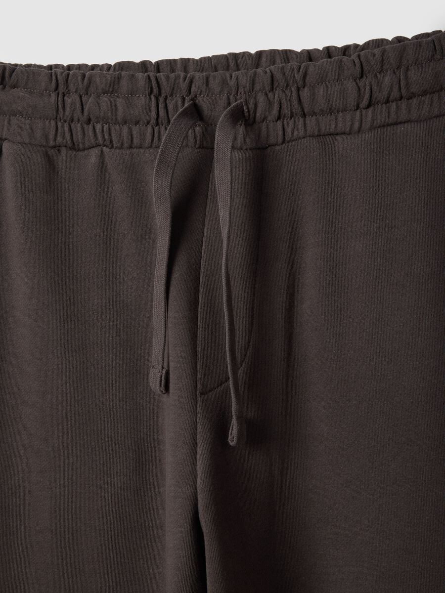 Regular Fit Brown Cotton Blend Trousers_5