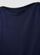 Regular fit blue stretch viscose boat neckline T-shirt_5