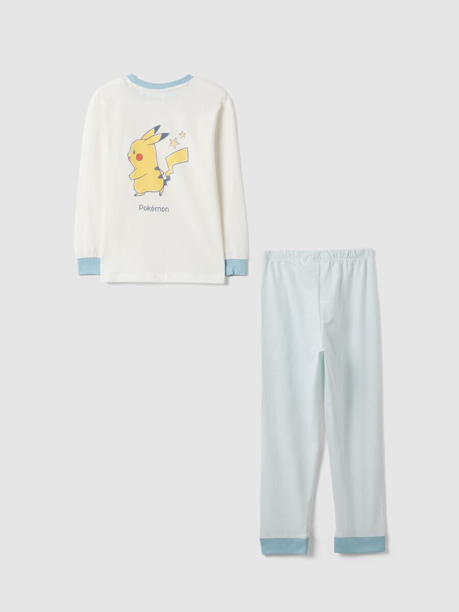 Multicolour pure cotton regular fit children's pyjamas with Pikachu_1