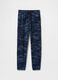 Multicolour cotton blend slim fit camouflage trousers_3