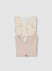 2-pack beige organic cotton baby bodysuits with Mickey print_2