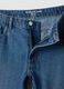 Blue cotton blend trousers regular fit_5