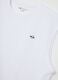 Men&rsquo;s white regular-fit vest top in 100% cotton with embroidery_5