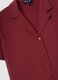 Red oversized short-sleeve shirt in viscose blend_2